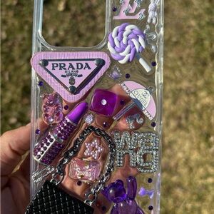 Prada Purple Decorative Phone Case